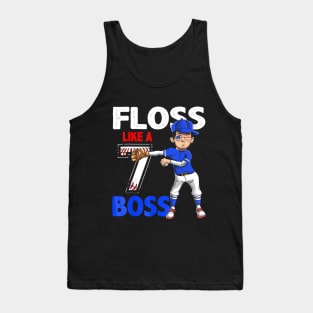 7 Year Old Birthday Baseball 7th Boy Gift Tank Top